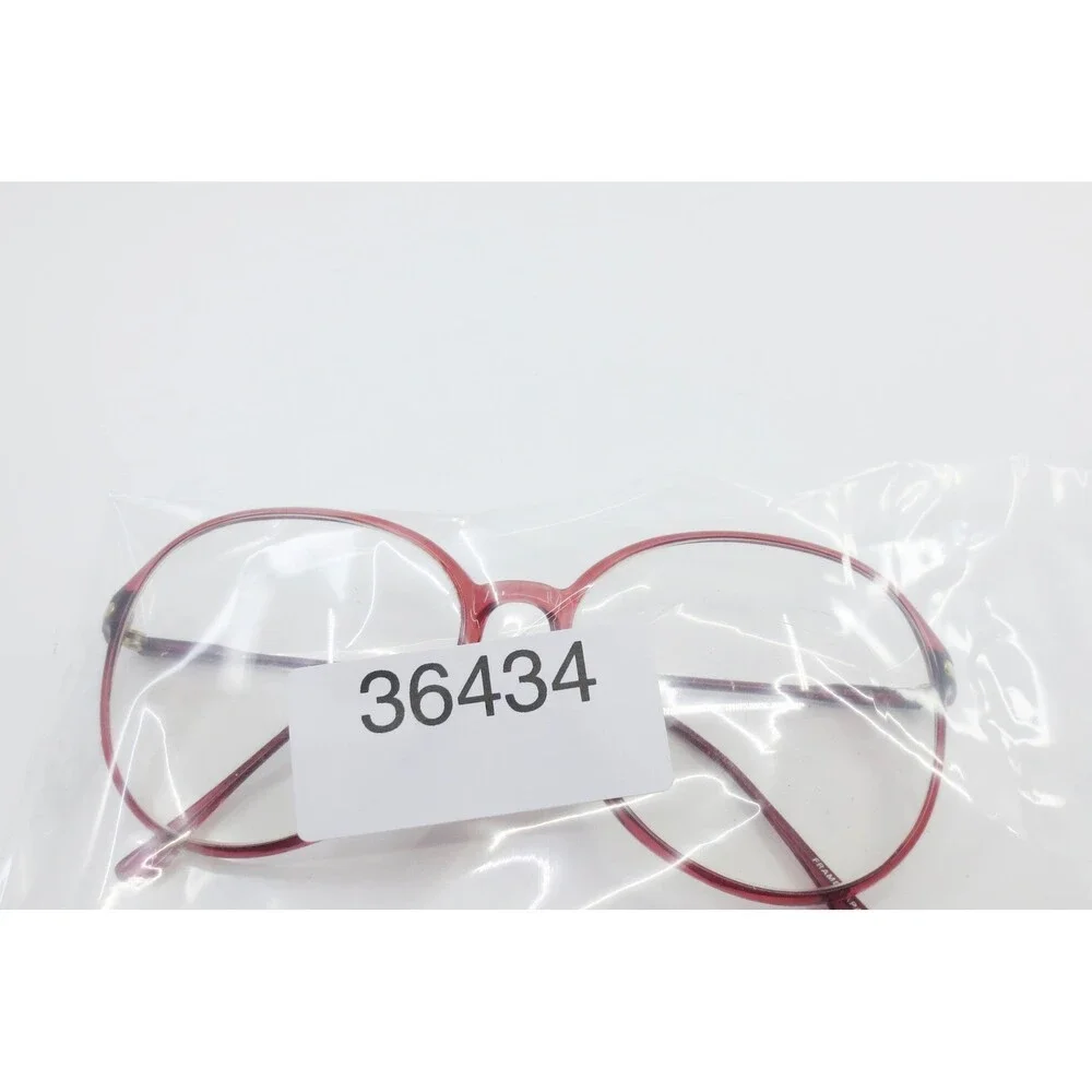 Wrangler Eyewear MOD 406 Red Round Full Rim Glasses Frames Japan Vintage 36434